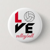 I Liebe Volleyball Button (Vorderseite)