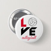 I Liebe Volleyball Button (Vorne & Hinten)
