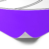 I Liebe Volleyball / I Herz Volleyball Poster (Ecke)