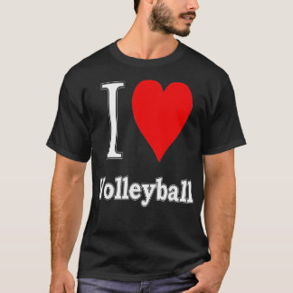 I Liebe Volleyball I Liebe Sport Marathon Volleyba T-Shirt