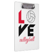 I Liebe Volleyball Klemmbrett (Rechts)