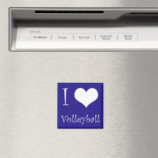 I Liebe Volleyball Magnet (In Situ (Geschirrspüler))