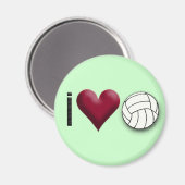i Liebe Volleyball Magnet (Vorderseite/Rückseite)