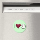 i Liebe Volleyball Magnet (In Situ (Geschirrspüler))