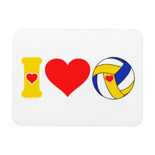 I Liebe Volleyball Magnet