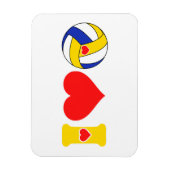 I Liebe Volleyball Magnet (Vertikal)