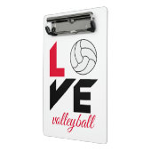 I Liebe Volleyball Mini Klemmbrett (Gewinkelt2)