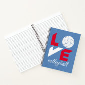 I Liebe Volleyball Notizblock (Innenseite)