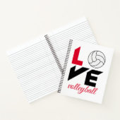 I Liebe Volleyball Notizblock (Innenseite)