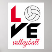 I Liebe Volleyball Poster (Vorne)