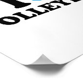 I Liebe Volleyball Poster (Ecke)