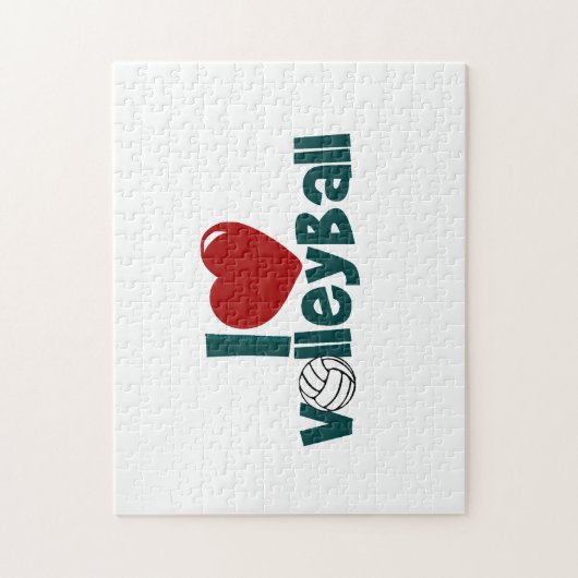 I Liebe Volleyball Puzzle (Vertikal)
