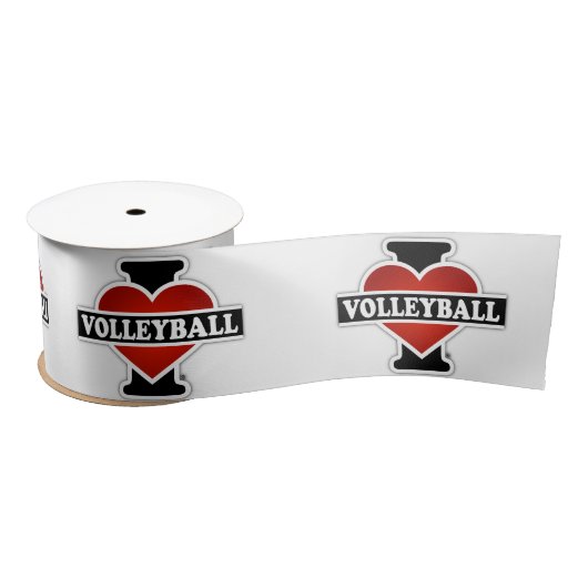 I Liebe-Volleyball Satinband (Spule)
