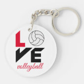 I Liebe Volleyball Schlüsselanhänger (Rückseite)