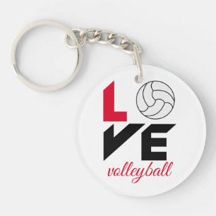 I Liebe Volleyball Schlüsselanhänger
