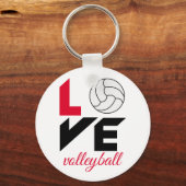 I Liebe Volleyball Schlüsselanhänger (Vorderseite)