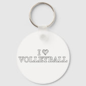 I Liebe Volleyball Schlüsselanhänger (Vorderseite)