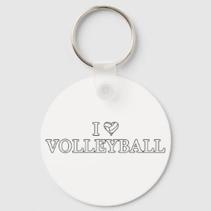 I Liebe Volleyball Schlüsselanhänger