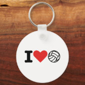 I Liebe Volleyball Schlüsselanhänger (Vorderseite)