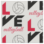 I Liebe Volleyball Stoff (Nahaufnahme)