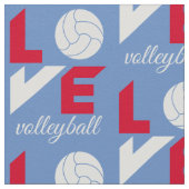 I Liebe Volleyball Stoff (Nahaufnahme)