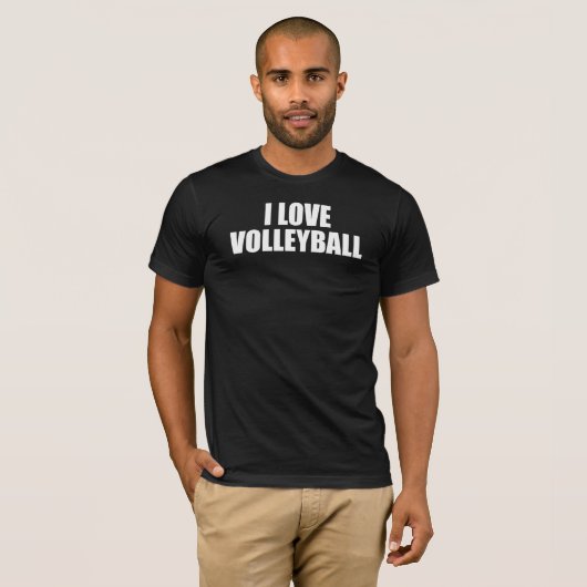 I Liebe Volleyball T-Shirt (Vorne ganz)