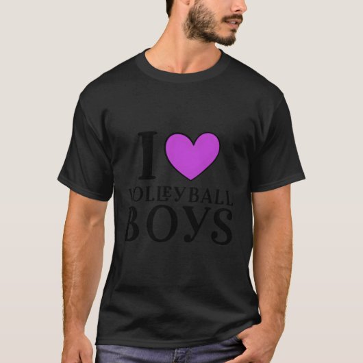 I Liebe Volleyball T-Shirt (Vorderseite)