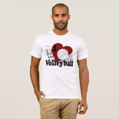 I Liebe Volleyball T-Shirt (Vorne ganz)