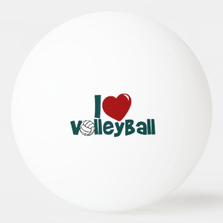 I Liebe Volleyball Tischtennisball
