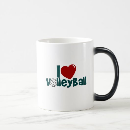 I Liebe Volleyball Verwandlungstasse (Rechts)
