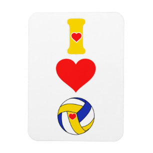 I Liebe Volleyballmagnet Magnet