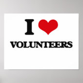 I Liebe Volunteers Poster (Vorne)