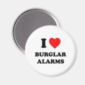 I Liebe von Burglar-Alarmen Magnet (Vorderseite/Rückseite)