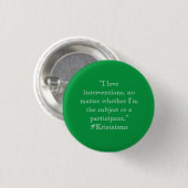 I. Liebe von Interventionen Button (Vorne & Hinten)