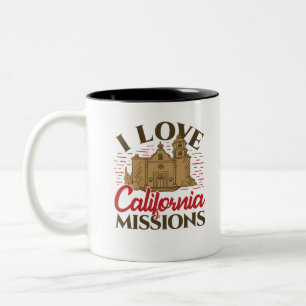 I Liebe von Kalifornien-Missionen Zweifarbige Tasse