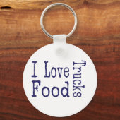 I Liebe von Lastkraftwagen Schlüsselanhänger (Vorderseite)