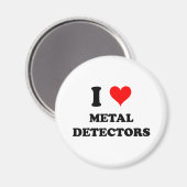 I Liebe von Metalldetektoren Magnet (Vorderseite/Rückseite)