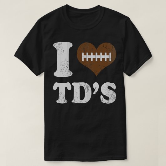 I Liebe von Touchdowns T-Shirt (Design vorne)