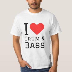 I Liebe von Trommel und Bass T-Shirt
