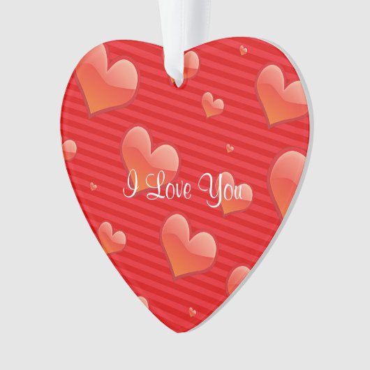 I Liebe Vorlage Ornament (Vorderseite)