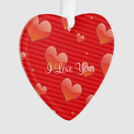 I Liebe Vorlage Ornament (Vorderseite)