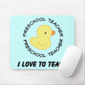 I Liebe, Vorschullehrer-Geschenk zu unterrichten Mousepad (Mit Mouse)