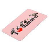 I Liebe Vultures (Afrika) Magnet (Linke Seite)