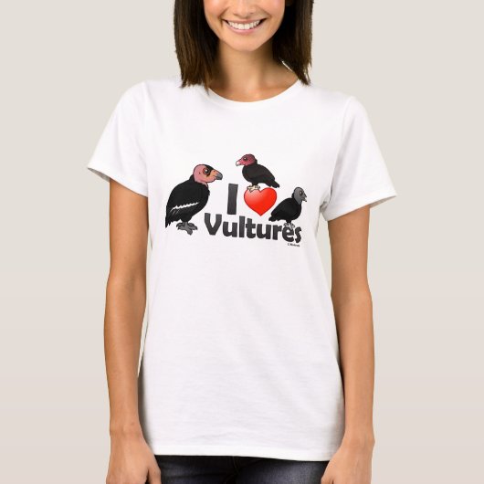 I Liebe Vultures (Nordamerika) T-Shirt (Vorderseite)