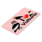 I Liebe Vultures (Südamerika) Magnet (Linke Seite)