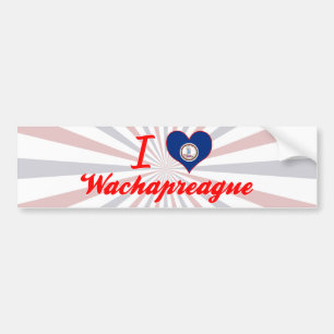 I Liebe Wachapreague, Virginia Autoaufkleber