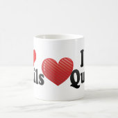 I Liebe-Wachteln Kaffeetasse (Mittel)