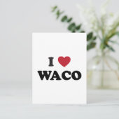 I Liebe Waco Texas Postkarte (Stehend Vorderseite)