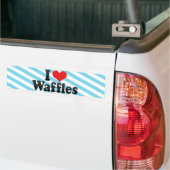 I Liebe-Waffeln Autoaufkleber (Auf Lkw)