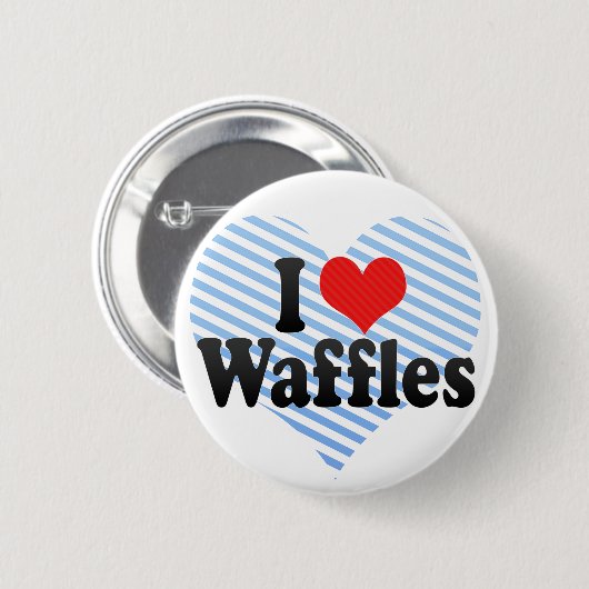 I Liebe-Waffeln Button (Vorne & Hinten)